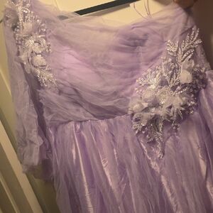 Lavender Floral Kids Dress